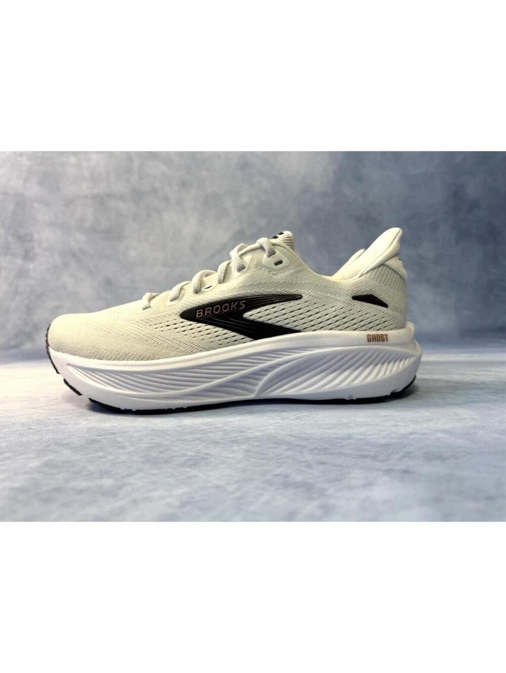 Brooks Ghost 18 Women's Running Training Gym Shoes White Rose Gold Size 7.5 - Picture 7 of 15